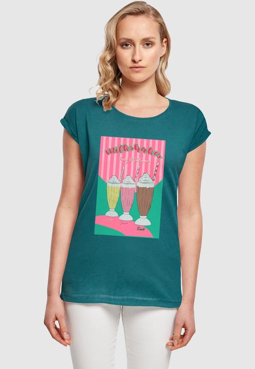 Actual product image Mister Tee MisterTee Ladies Milkshake Tee - Extended Shoulder Tee - 178079 (S)