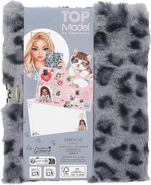 Top Model TOPModel - COSY CAT Diary With Lock Blue ( 0413356 ) (Liniert, Weicher Einband)