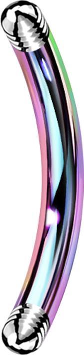 Star Piercing Micro Bananen-Stab farbig (Chirurgenstahl 316L, ohne Messing)