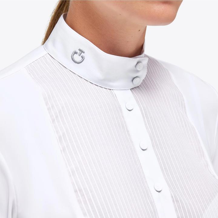 Produktbild Cavalleria Toscana Turniershirt Jersey Button Langarm Damen (M)