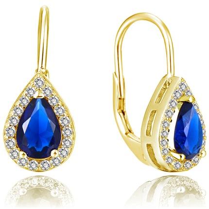 Image du produit Beneto Boucles d'oreilles en or plaqué avec zircons AGUC2229-GOLD