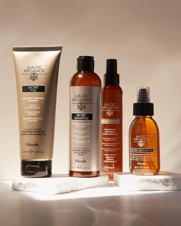 Image du produit Nook Pak Secret Mask Hydratant à l'huile d'argan, à la kératine et à l'huile de macadamia 250ml (250 ml)