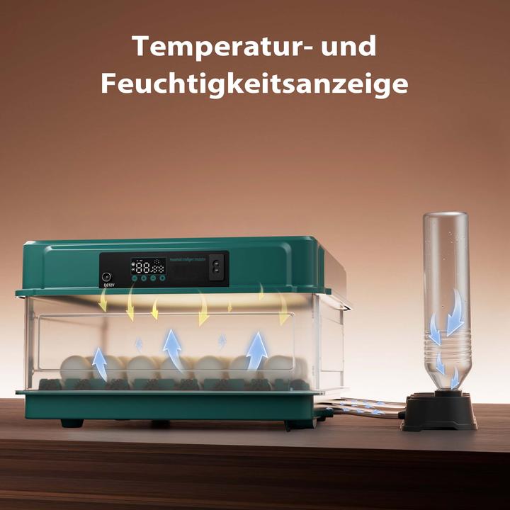 Produktbild Fudajo Vollautomatischer Flächenbrüter Brutmaschine 30 Eier Inkubator Hühner