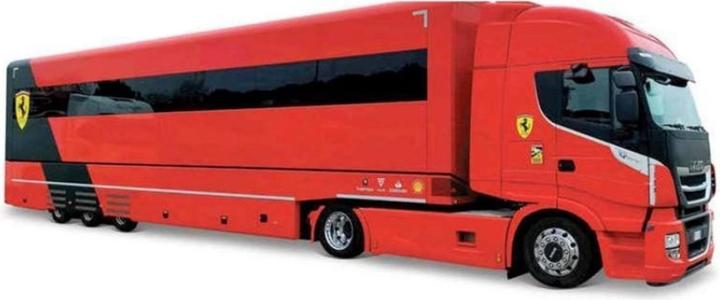 Image du produit Bburago Ferrari Trailer Iveco S-Way + 1 Ferrari SF23 1/43