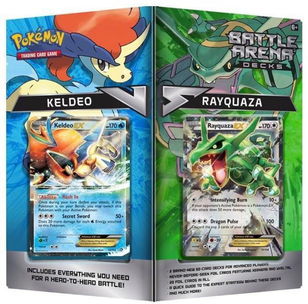 Immagine prodotto Pokémon Battle Arena Deck Keldeo-EX & Rayquaza-EX (Inglese, Ponte)