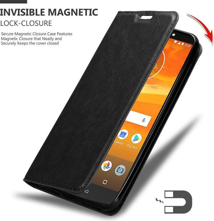 Produktbild Cadorabo Book Invisible Magnet Cover (Motorola Moto E5 Plus)