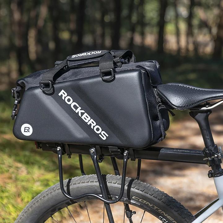 Actual product image Rockbros 30140090001 bicycle bag for trunk 11.6l - black (11.60 l, Luggage carrier bag)