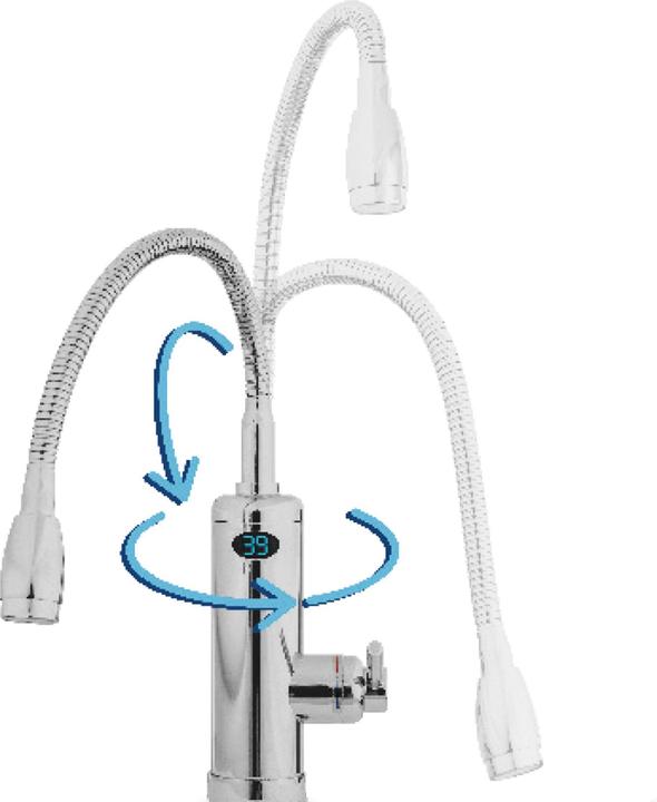 Actual product image Aquadon Smart Heater Fix Head