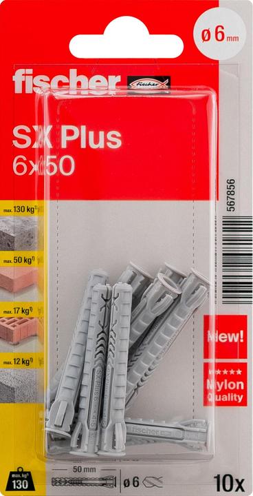 Actual product image Fischer Dowel SX Plus 6x50 K (10) (10 pcs.)