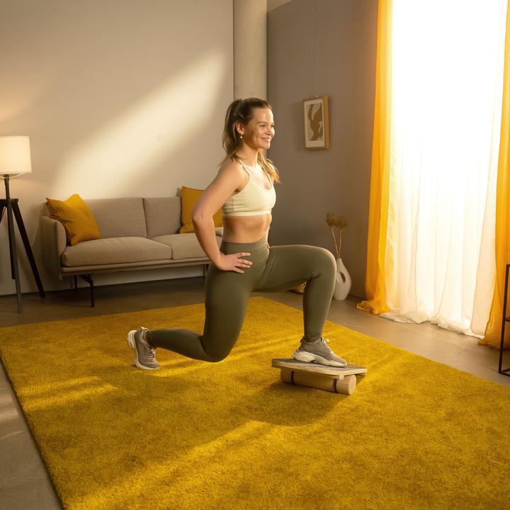 Image du produit Sportplus Balance Board en bois avec roulette