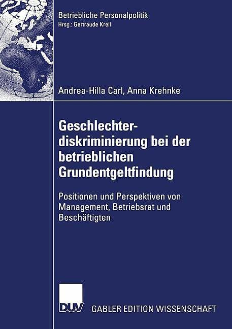 Produktbild Geschlechterdiskriminierung bei der betrieblichen Grundentgeltfindung (Deutsch)