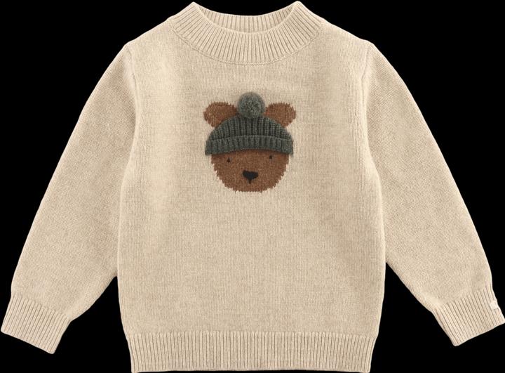 Immagine prodotto Donsje Denn Merinowollpullover Bär - Biscotti Melange (110)