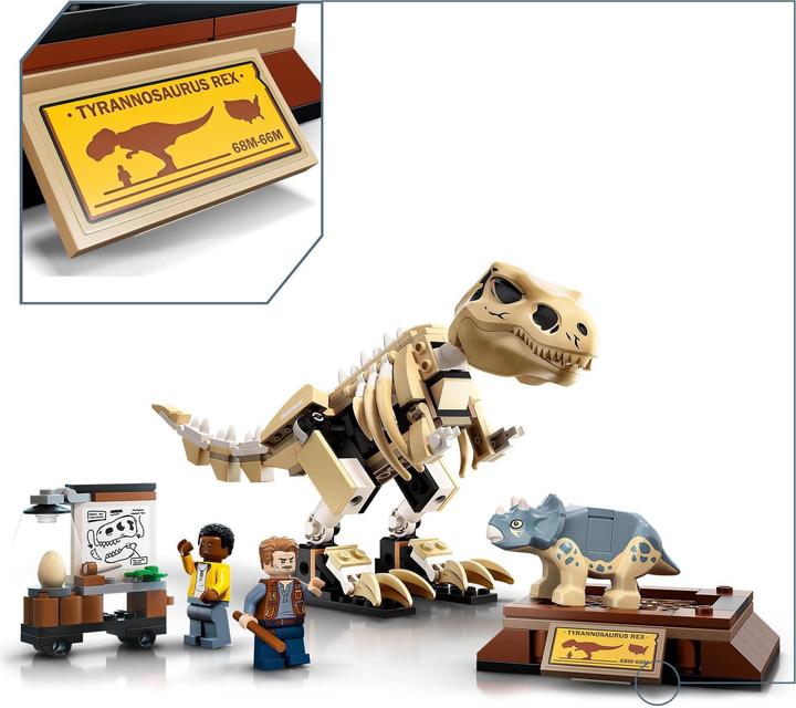 Image du produit LEGO T. Squelette de Rex dans l'exposition de fossiles (76940, LEGO Jurassic World)
