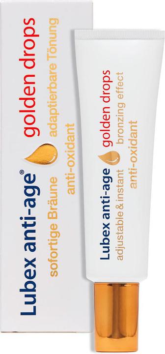 Actual product image Lubex anti-age golden drops Tb 30 ml (Self tanning foam, 30 ml)