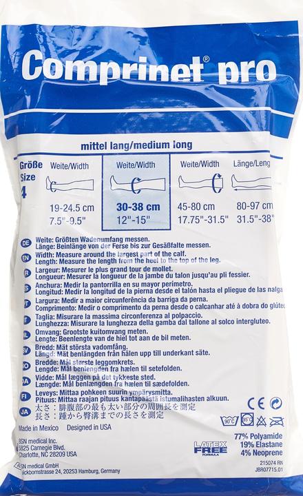 Immagine prodotto BSN Thrombo A-G Grösse 4 lang weiss