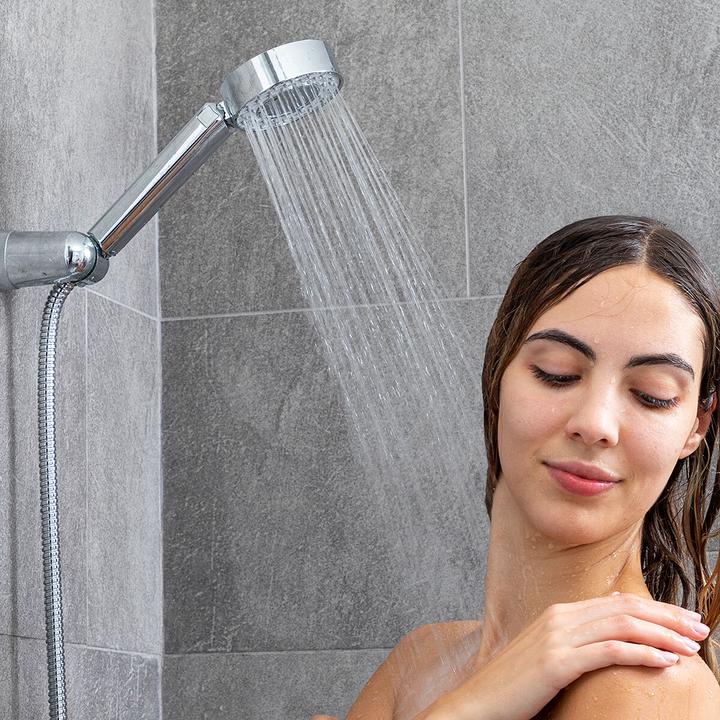 Produktbild InnovaGoods Doppel-Dusch-Brause mit 3-in-1-Spender Xawara (2 Strahlarten)