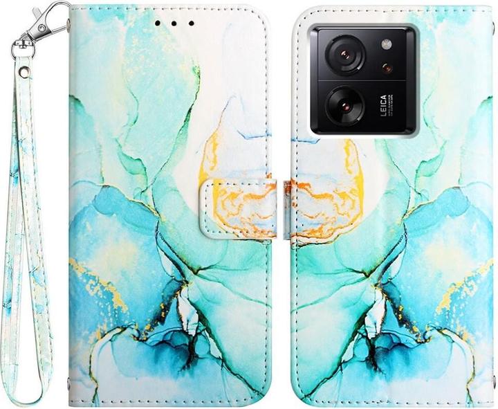 Produktbild Cover-Discount Xiaomi 13T / 13T Pro - Leder Etui Hülle Marble blau (Xiaomi 13T, Xiaomi 13T Pro)