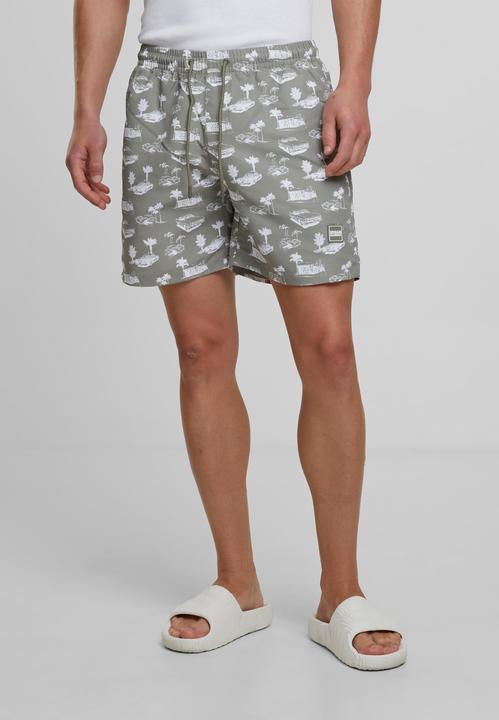 Actual product image Urban Classics Pattern Swim Shorts - 4984 (XXL)