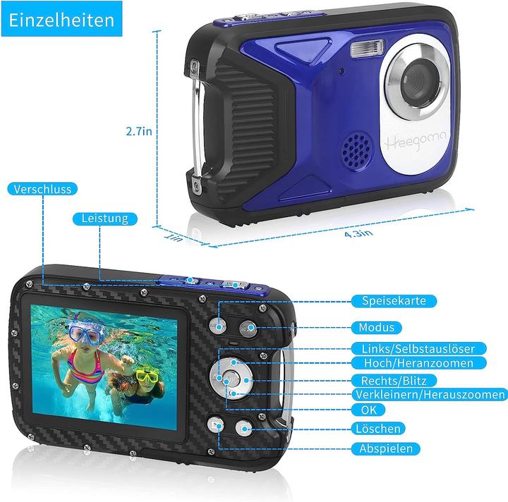 Actual product image Heegomn Underwater camera