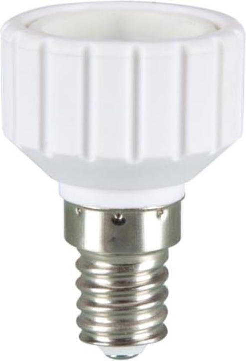 Actual product image Velleman E14 TO GU10 SOCKET ADAPTER