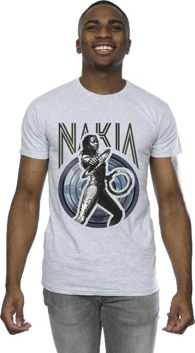 Actual product image Mens Wakanda Forever Nakia Shield T-Shirt (3XL)