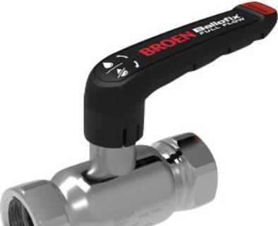 Image du produit Broen Ballofix® Full Flow vanne à coude rustfri manchon/manchon 1" x 1" lav