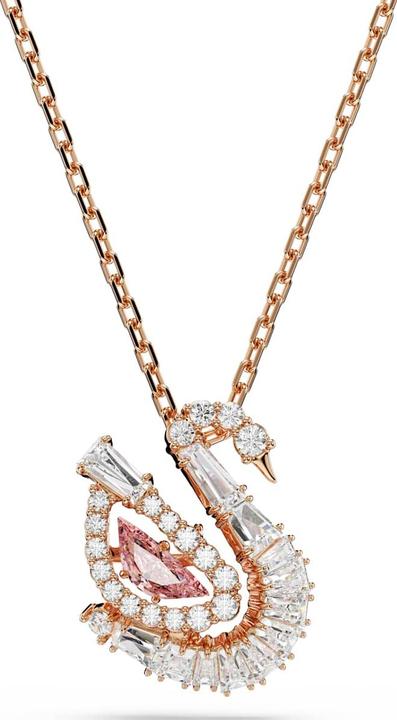 Immagine prodotto Swarovski Swan Halskette Verschiedene Schliffe Schwan Rosa