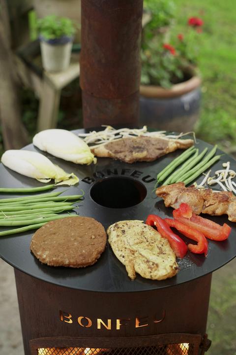 Actual product image Bonfeu BonGiano LP garden fireplace grate