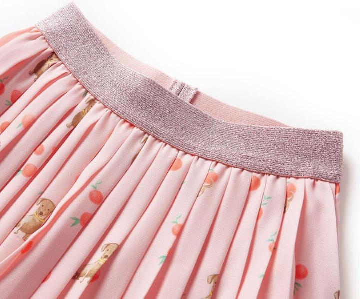 Immagine prodotto VidaXL Gonna a pieghe per bambini arancione chiaro 92,Materiale esterno: 100 (92)