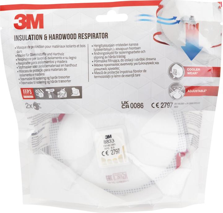 Produktbild 3M Maske Dämmstoff (FFP3, 2 x)