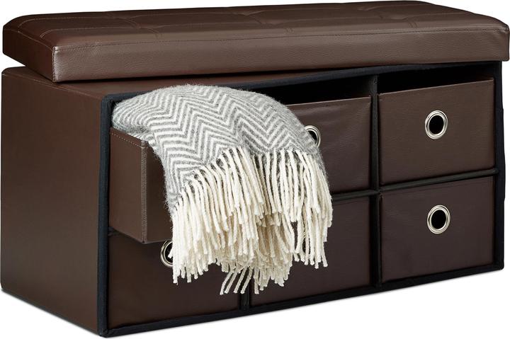 Actual product image Relaxdays Storage Bench (76 cm)