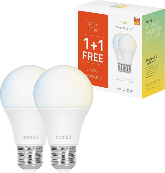 Actual product image Hombli Smart (E27, 9 W, 800 lm, 2 x, F)