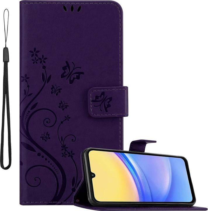 Floral dark purple