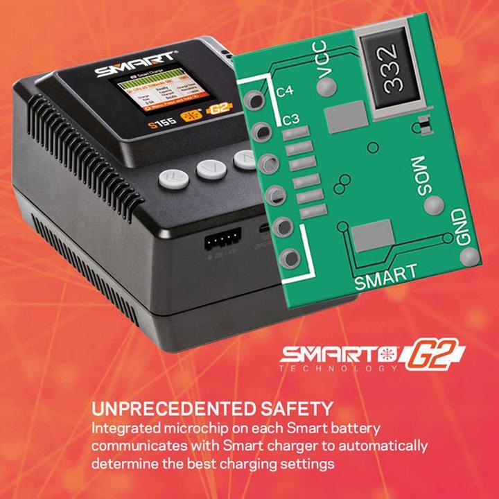 Image du produit Spektrum Chargeur S155 G2 1x55W AC Smart Charger Connecteur international IC3 et IC5