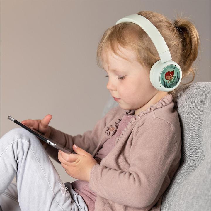 Actual product image Buddyphones kids headphones wireless POPFun (Green)