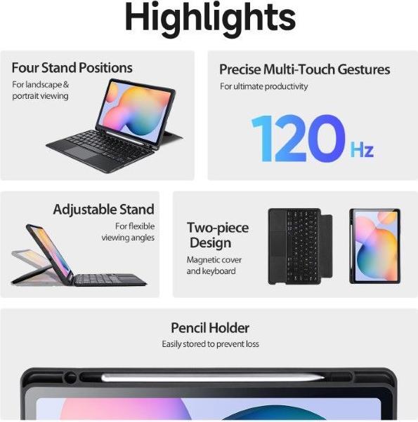 Produktbild Dux Ducis DK Series Keyboard Case (US, Galaxy Tab S6 Lite)