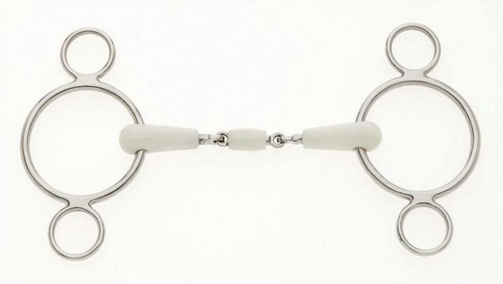 Actual product image Lorina Flexi Peanut double broken 2Ring snaffle