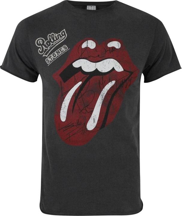 Amplified Rolling Stones Zunge Autogramm TShirt (S)