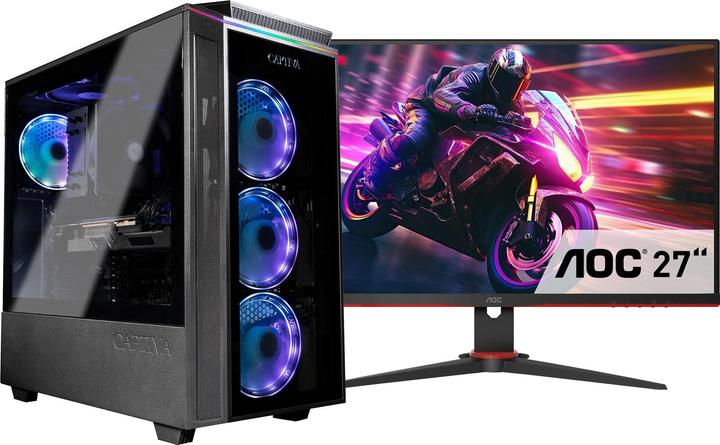 Actual product image Captiva Advanced Gaming R82-945 TFT Bundle Ryzen 5 RTX 4060 (AMD Ryzen 5 7500F, 32 GB, 1000 GB, GeForce RTX 4060)