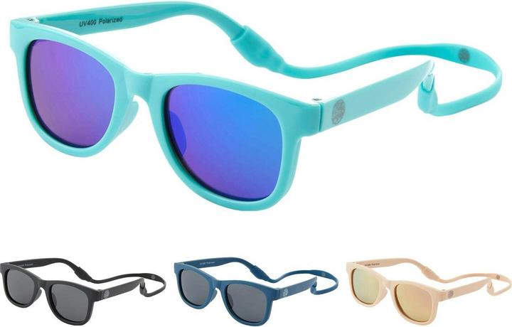 Baby Sunnies Baby-Sonnenbrille mit Band Hellblau