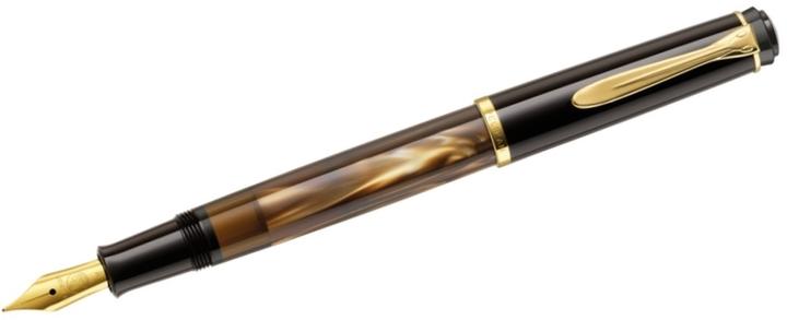 Produktbild Pelikan Füllhalter M200 Braun-Marm. EF Etui (Braun-Marmoriert Gold, 1 x)