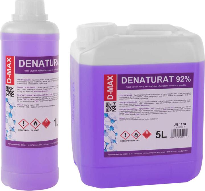 Produktbild Gsg24 Denatured alcohol denatured alcohol D-MAX 5L