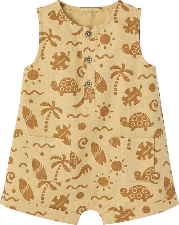 Immagine prodotto Vertbaudet Kurzer Baby Overall in Leinenoptik mit Strand-Motiven (68)
