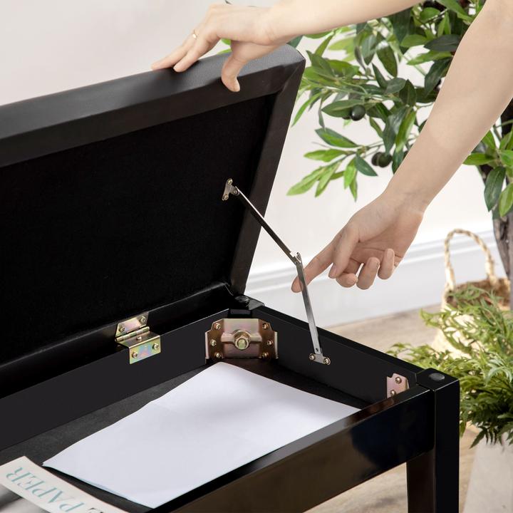 Image du produit Homcom Banc de piano avec espace de rangement (Chaise de musicien)