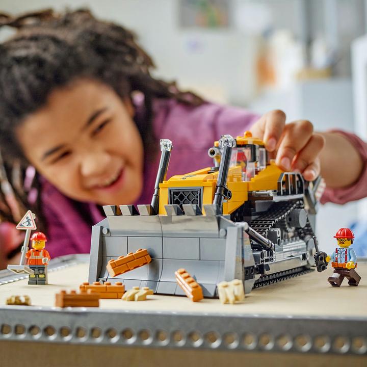 Produktbild LEGO Gelber Bulldozer mit Frontlader (60466, LEGO City)