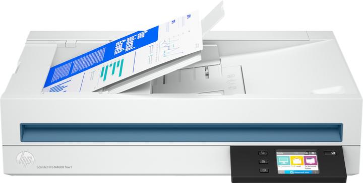 Actual product image HP ScanJet Pro N4600 fnw1/scan up to 40ppm/100-page ADF with automatic single-pass two-sided scanning/N (USB, WLAN, LAN, Ethernet, RJ45)