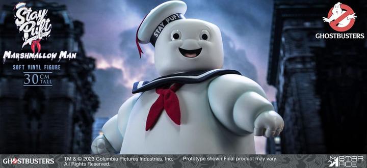Actual product image Star Ace Toys Ghostbusters Soft Vinyl Statue Stay Puft Marshmallow Man Deluxe Version 30 cm
