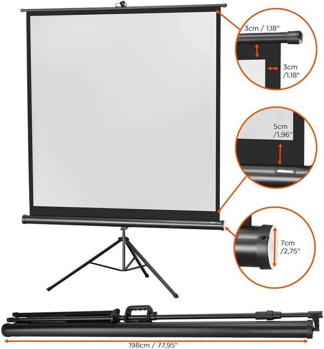 Produktbild Celexon Leinwand (72.44", 1:1)