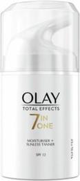 Actual product image Olay Total Effects 7in1 Moisturizing Day Cream And Self Tanner SPF12 50ml (Self tanning foam, 50 ml)