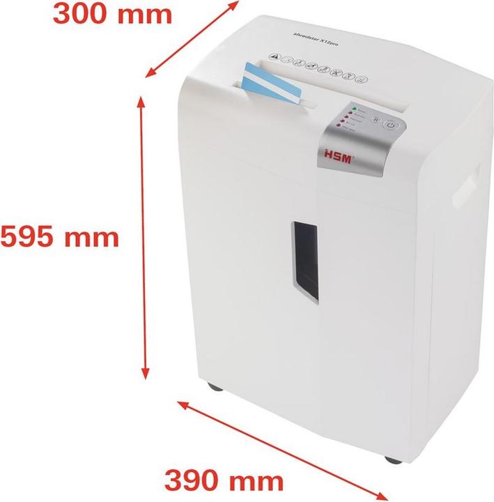 Actual product image HSM shredstar X12pro document shredder CD shredding, particle cut 2 x 15 mm 2 (Particle cut)